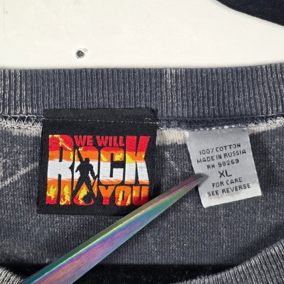 Vintage We Will Rock You All Over Print Mens XL Short Sleeve Graphic T Shirt - Picture 4 of 6